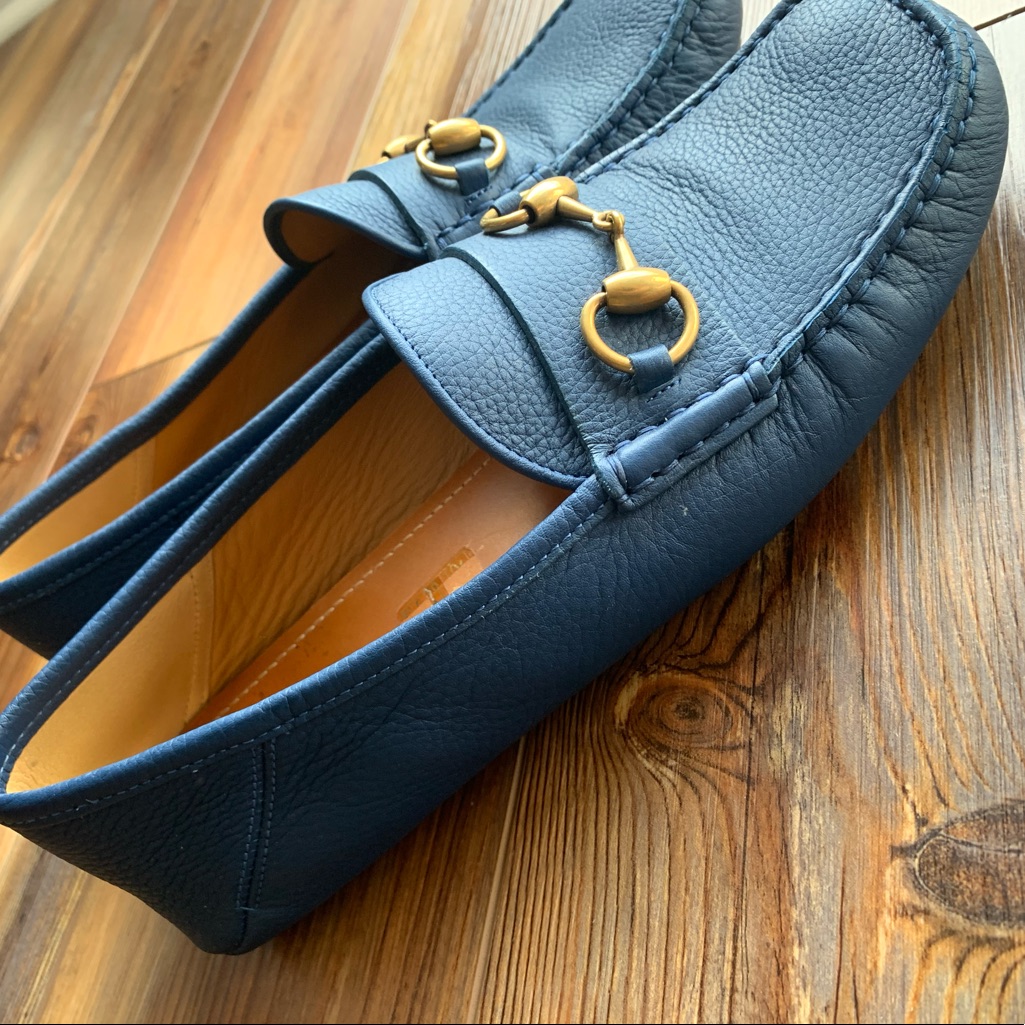 Men’s Gucci Leather Driver With Horsebit
